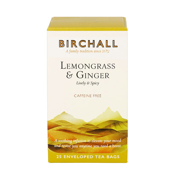 Birchall Lemongrass & Ginger Tag & Envelope (6 x 25 Bags)