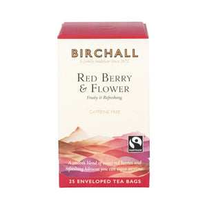 Birchall Red Berry & Flower Tag & Envelope (6 x 25 Bags)