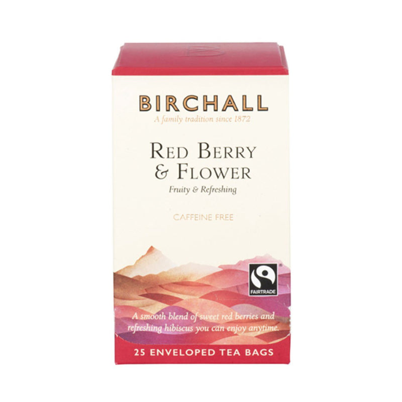 Birchall Red Berry & Flower Tag & Envelope (6 x 25 Bags)